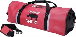 Cressi Rhino Dry Bag 60 Liters sports BAG BACKPACK HOLDALL RED MHseAtic - Picture 1 of 7