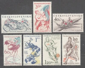CZECHOSLOVAKIA 1961 **MNH SC#1023/29 set, Championship Sports Competition 1961. - Imagen 1 de 1