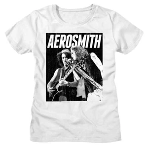 Ladies Aerosmith Bw Music Shirt - Picture 1 of 2