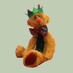 Crackers teddy bear soft toy sewing pattern. Festive ted. - Picture 1 of 4