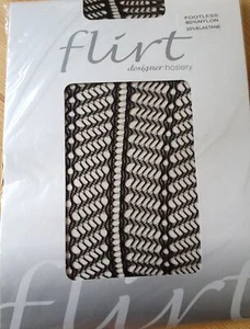 FLIRT Footless black chevron tights Similar Dr Who Amy Pond Vampires of Venice - Picture 1 of 5
