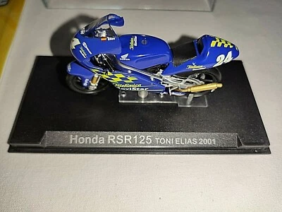 Honda Rsr 125 Toni Elias 2001 Moto Scale 1/24 Die Cast Model Grandi Moto - Image 1 of 2