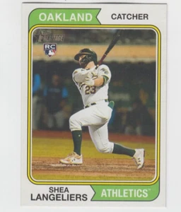 (10) Shea Langeliers 2023 TOPPS HERITAGE ROOKIE LOT #190 OAKLAND ATHLETICS - Picture 1 of 1