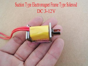 New DC 3V-12V Micro Inhaled Suction Type Electromagnet Frame Type Solenoid DIY