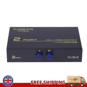 2 in 1 Out VGA Vedio Splitter 2 Port VGA Splitter Box 130MHz 2 PC to 1 Monitor - Bild 1 von 11
