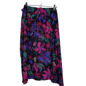 Vintage Sweaters USA Womens Midi A-line Floral Skirt Size 40 Elastic Waist - Picture 1 of 7
