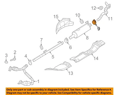 Abrazadera de tubo de extensión clásica CHRYSLER OEM 06-22 1500 55398184AA Foto 1 de 2