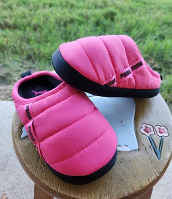 Puma розовый/черный тапочки девочек совершенно новый PS 13C - Изображение 1 из 4