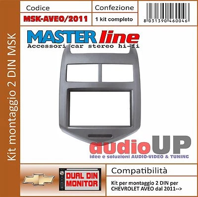 Panneau car Radio 2 din Avec Set Chevrolet Aveo à Partir De 2011 IN Poi. Deux - Photo 1/2