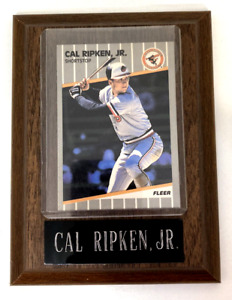 Cal Ripken Jr. Baseball Plaque 1989 Fleer #617 Orioles