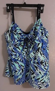 Woman’s Xhiliration Sleeveless Summer/ Beach Swimsuit Top. Sz Xl - Picture 1 of 8