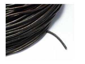 100 metros de largo 2 mm cable de cuero negro - pedido especial - Imagen 1 de 1