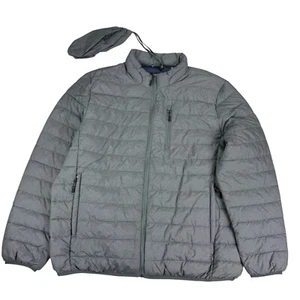 Club Room Mens Quilted Packable Puffer Jacket Gray 2XL - Picture 1 of 5