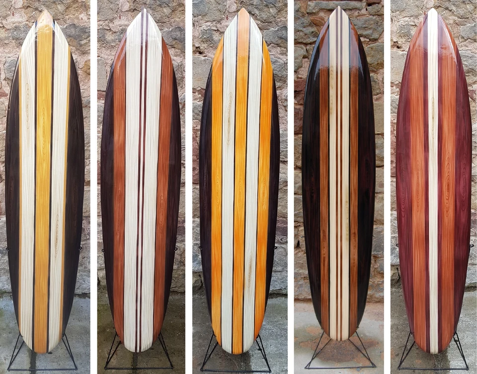 Über 100 Designs in unserem Shop, 130 cm Deko Surfboard aus Holz Surfbrett Board - Bild 1 von 1