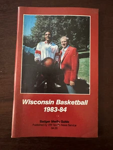 1983-84 Wisconsin Badgers - Media Guide - Mens NCAA Basketbal - Picture 1 of 2