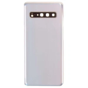 Rückglas mit Kameralinse für Samsung Galaxy S10 5G weiß Aftermarket - Bild 1 von 2