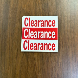 Clearance Sale Retail Display Signs-  4 1/4" Square 12 pieces - Picture 1 of 1
