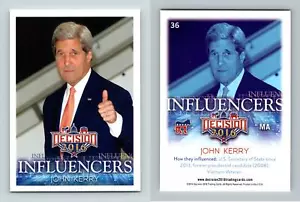 John Kerry #36 Decision 2016 Influencers Political Trading Card - Picture 1 of 1
