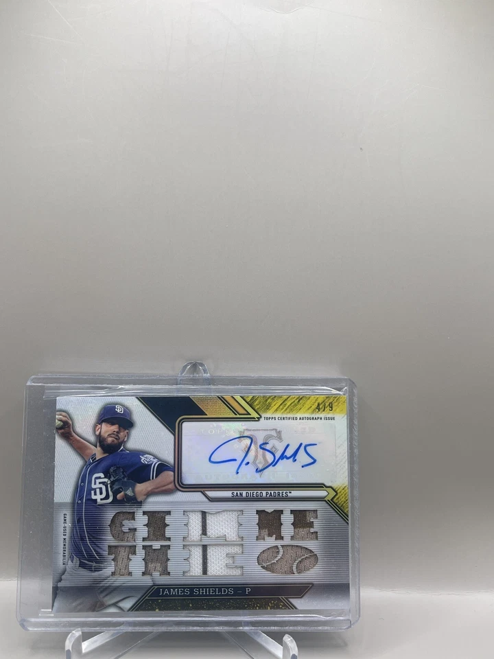 Parche/auto Topps Triple Threads James Shields 2016 #/9 SSP Padres Gimme the ⚾️ Foto 1 de 1