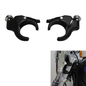 49mm Detachable Windshield Clamps Fit For Harley FXBB FXBR FXBRS FXLR 2018-Up 19 - Picture 1 of 13