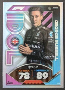 George Russell #338 Idol 2022 Topps Turbo Attax F1 Foil Formula 1 Card Game TCG - Picture 1 of 2