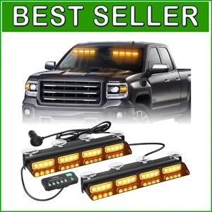 Lightweight Emergency Strobe Lights for Construction Vehicles - Flashing Amber - Picture 1 of 8