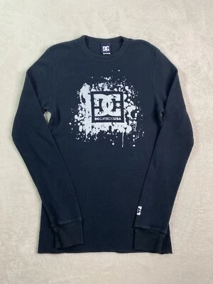 VTG Y2K DC Shoes Skateboarding Thermal Waffle Knit Shirt Medium (fits Small) - Image 1 of 4