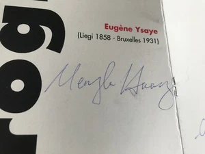 Autograph MENGLA HUANG-HongKong Chinese Orchestra-PAGANINI-Winner 2002-Violinist - Picture 1 of 8
