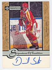 2000 Upper Deck Prospects Daniel Sedin Autograph Vancouver Canucks