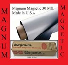 1 BLANK MAGNETIC SHEET - BEST CAR MAGNET ROLL 12" X 10 FT  - 30 MIL WHITE