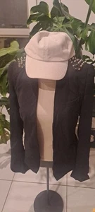 BARDOT Black Studded JACKET - Picture 1 of 6
