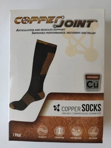 CopperJoint Copper Socks Uni-Sex L - XL Compression Diabetic Circulation Organic - Picture 1 of 5
