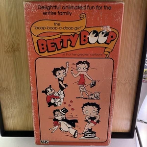 Betty Boop: 9 Greatest Cartoons VHS Rare Good times 1985 No Sticker On Tape - Picture 1 of 4