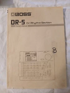 BOSS DR-5 Dr. Rhythm Owner’s Manual ORIGINAL - Picture 1 of 4