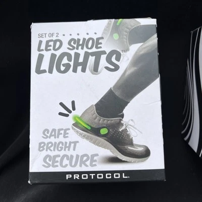 Shoe Clip Lights 2 Pack Reflective Safety Night Running Gear for Joggers Bikers - Image 1 of 3