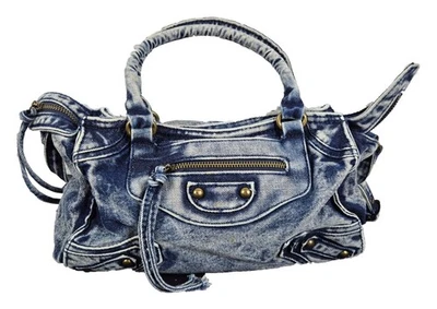Designer Handtasche Echte Jeans Pochette - aus einer echten Jeans genäht - Denim - Bild 1 von 4