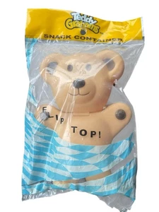Teddy Grahams Tapa Abatible Bronceado Claro “Delicioso” Snack ‘N Go Contenedor De Colección Nuevo 1999 - Imagen 1 de 4