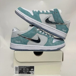 Nike SB Dunk Low Pro QS X April Skateboards “Tiffany” FD2562-400 Men’s 5.5 New - Picture 1 of 7