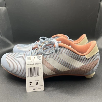 Adidas The Road 2.0 Zapatos de Ciclismo Hombres 7, Mujeres 8 Azul/Blanco/Arcilla IE7019 ¡NUEVO! Foto 1 de 4