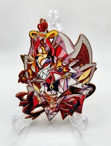 Hazbin Hotel Demon Form Lucifer - HUNTERFLOWERPIN - ORANGE CHROME VARIANT - Bild 1 von 7