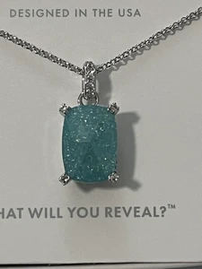 Bomb Party Necklace “Starry Night Escape” NK13496 Blue Ice Crystal Rhodium - Picture 1 of 3