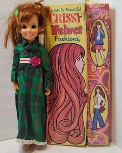 RARE Vintage 1972 Original Ideal Crissy Velvet Fashions Doll w/ 1971 Carry Tote - Bild 1 von 23