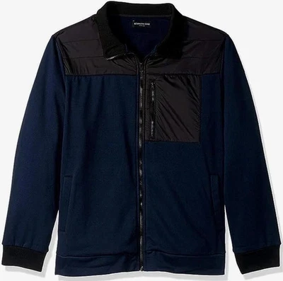 Chaqueta Kenneth Cole para hombre con cremallera completa azul marino talla L nueva con etiquetas Foto 1 de 4