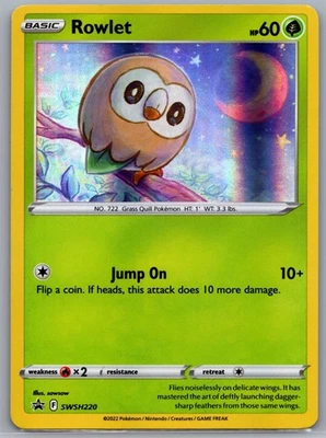 Rowlet SWSH220 | Sword & Shield Promo Cards | Promo | NM-Mint - Image 1 of 2