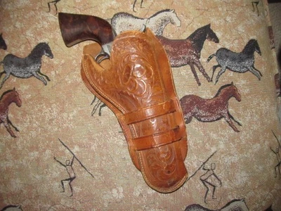 Funda de cuero antigua Colt SAA Uberti Pietta 1873 5 1/2" GC 251204 Foto 1 de 2