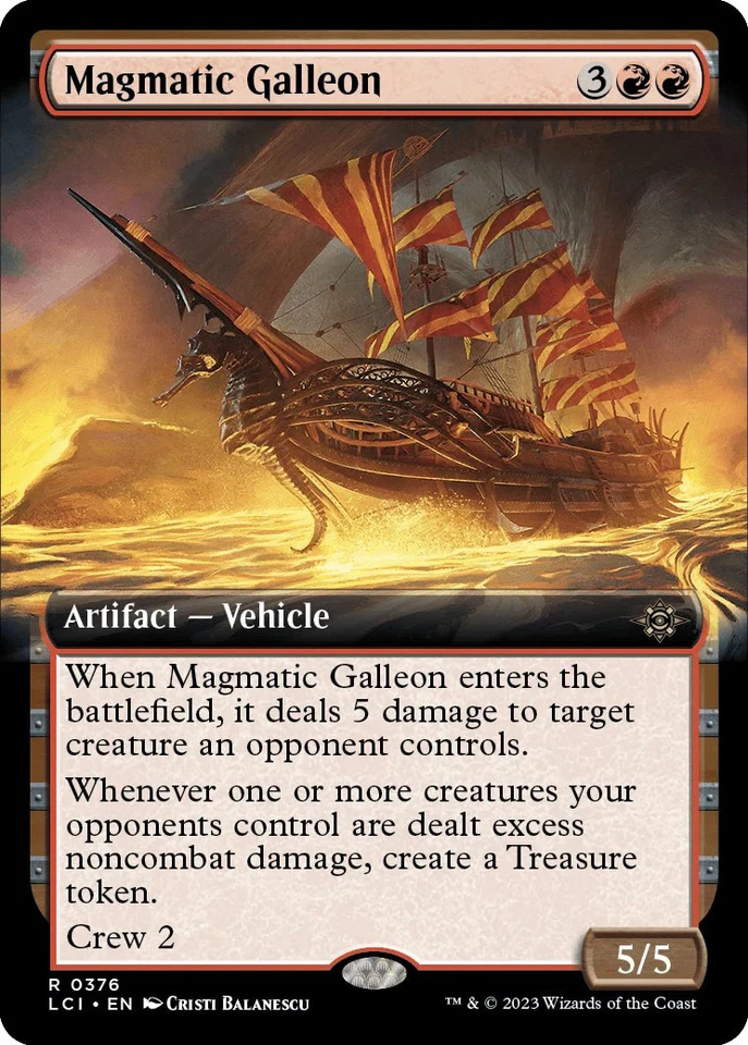 Magmatic Galleon (Extended Art) - 376 / English / Near Mint - Image 1 of 1
