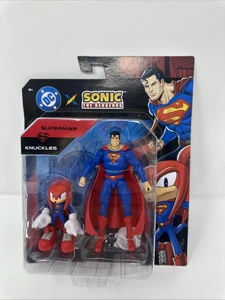 Jakks DC X Sonic the Hedgehog Superman and Knuckles 2-Pack Action Figure Sealed - Picture 1 of 2