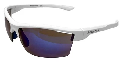 Gafas de sol deportivas juveniles Rawlings LTS - montura blanca con lentes espejadas moradas Foto 1 de 2