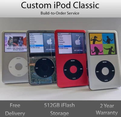 Custom iPod Refurbished 7th Gen | Build to Order | 512GB & Extended Battery - Image 1 of 4