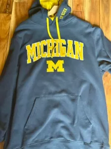 Colosseum Extra Large Tall (1XT) Mais/Blau Michigan UofM Sweatshirt — Big&Tall - Bild 1 von 2